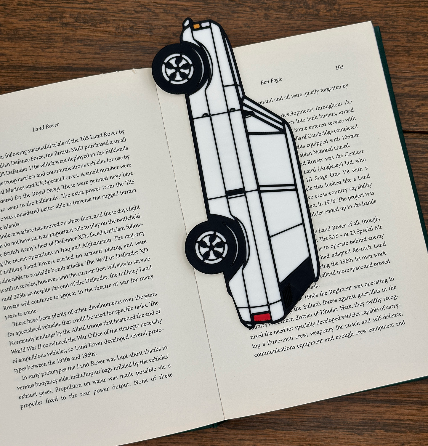 BOOKMARK: RANGE ROVER Classic Silhouette bookmark