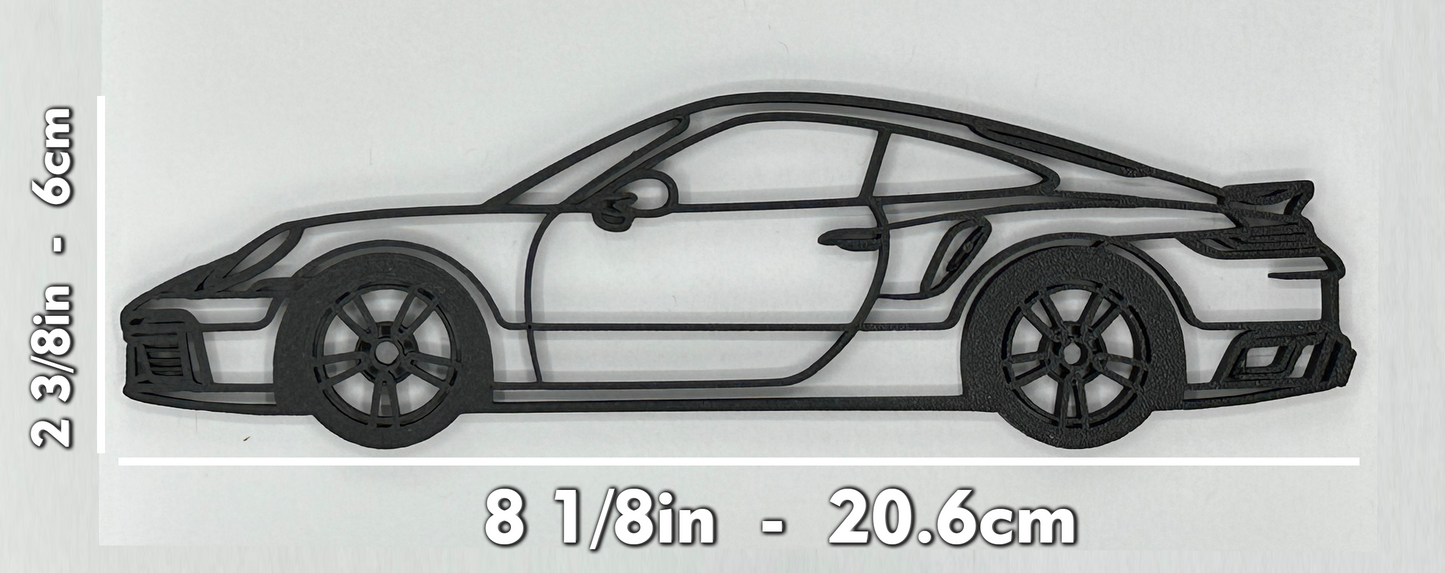 Porsche 911 Turbo S Model Wireframe, fun for your desk