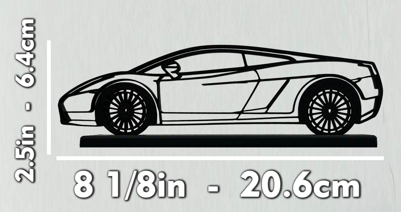 Lamborghini Aventador Wireframe Silhouette Model